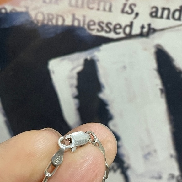 New Sterling Silver Chain Handmade With Vintage Charms Pendants From 1970s-1990s - Picture 13 of 17